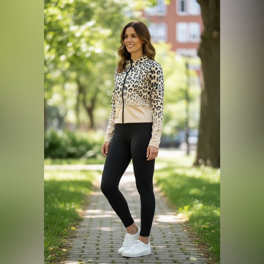 Noireblanc Leopard Print Women's Jacket